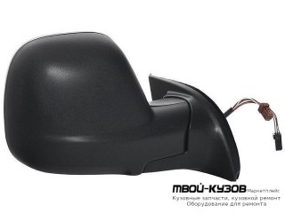 ЗЕРКАЛО ПРАВАЯ СТОРОНА ЭЛЕКТР С ПОДОГРЕВОМ , С ТЕМПЕР ДАТЧИК (CONVEX) ГРУНТ (ТАЙВАНЬ) для Citroen BERLINGO (2013-) / PEUGEOT PARTNER (2015-)