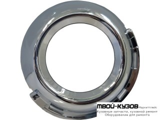 РЕШЕТКА БАМПЕРА ПЕРЕДНИЙ ПРАВАЯ СТОРОНА С ОТВЕРСТИЯМИ ПОД ПРОТИВОТУМАННЫЕ ФАРЫ ХРОМ (АРГЕНТИНА) для Peugeot 307 (2005-)