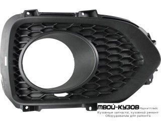 РЕШЕТКА БАМПЕРА ПЕРЕДНИЙ ПРАВАЯ СТОРОНА С ОТВЕРСТИЯМИ ПОД ПРОТИВОТУМАННЫЕ ФАРЫ (КИТАЙ) для KIA SORENTO (2009-2013)