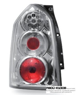 ФОНАРЬ ЗАДНИЙ ВНЕШНИЙ ЛЕВАЯ + ПРАВАЯ (КОМПЛЕКТ) ТЮНИНГ ДИОД ПРОЗРАЧНЫЙ (JUNYAN) ВНУТРИ КРАСНЫЙ-XРОМ для Hyundai TUCSON (04.2004-)