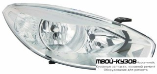 ФАРА ПРАВАЯ СТОРОНА С КОРРЕКТОР (DEPO) для Renault FLUENCE (2010-)