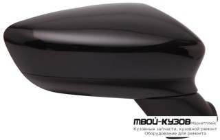 ЗЕРКАЛО ПРАВАЯ СТОРОНА ЭЛЕКТР С ПОДОГРЕВОМ , АВТОСКЛАДЫВ , УКАЗАТЕЛЬ ПОВОРОТА (CONVEX) 8 КОНТ ГРУНТ (ТАЙВАНЬ) для Mazda 6 (2013-)