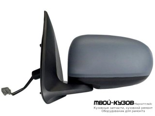 ЗЕРКАЛО ЛЕВАЯ СТОРОНА ЭЛЕКТР БЕЗ ПОДОГРЕВОМ (ASPHERICAL) ГРУНТ (ТАЙВАНЬ) для Nissan ALMERA N16 (06.2000-), Nissan ALMERA N16E (2002-)