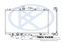 РАДИАТОР ОХЛАЖДЕНИЯ AT 2 (KOYO) для Honda ACCORD CL / CM (02.2003-) ЕВРОПА