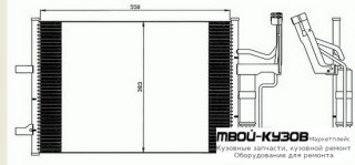 3 КОНДЕНСАТОР КОНДИЦИОНЕРА для Mazda 3 (2004-)