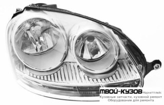 ФАРА ПРАВАЯ СТОРОНА С КОРРЕКТОР (DEPO) для Volkswagen JETTA (2005-2010)