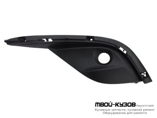 РЕШЕТКА БАМПЕРА ПЕРЕДНИЙ ЛЕВАЯ СТОРОНА С ОТВЕРСТИЯМИ ПОД ПРОТИВОТУМАННЫЕ ФАРЫ (КИТАЙ) для Mazda 6 (2013-)