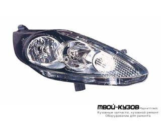 ФАРА ПРАВАЯ СТОРОНА С КОРРЕКТОР ВНУТРИ (DEPO) ЧЁРНЫЙ для Ford FIESTA (2008-)