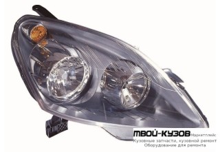 ФАРА ПРАВАЯ СТОРОНА С КОРРЕКТОР ВНУТРИ (DEPO) ЧЁРНЫЙ для Opel ZAFIRA (07.2004-)