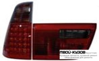 ФОНАРЬ ЗАДНИЙ ВНЕШНИЙ+ВНУТР ЛЕВАЯ + ПРАВАЯ (КОМПЛЕКТ) ТЮНИНГ С ДИОД СТОП СИГНАЛ (DEPO) КРАСНЫЙ-ТОНИР для BMW E53 X5 (1999-2004.2004 - 2006)