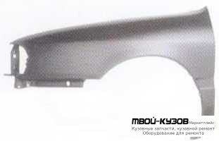 КРЫЛО ПЕРЕДНИЙ ЛЕВАЯ СТОРОНА С ОТВ ПОД ПОВТОРИТЕЛЬ (ТАЙВАНЬ) для Nissan PRIMERA P10 (09.1990 - 10.1996) КРОМЕ W10
