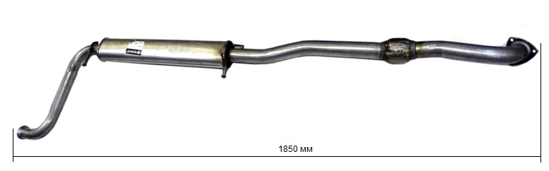 Глушитель доп. (резонатор) ВАЗ-21101 инж.дв.V1,6 ЕВРО-3 с 2007г.в. с гофрой под катколлект. (Universal) 11319