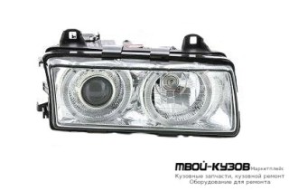 ФАРА ЛЕВАЯ СТОРОНА ХРУСТАЛ ЛИНЗОВАННАЯ ВНУТРИ ХРОМ для BMW E36 (12.1990 - 01.2000)