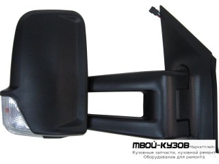 ЗЕРКАЛО ПРАВАЯ СТОРОНА ЭЛЕКТР С ПОДОГРЕВОМ , УКАЗАТЕЛЬ ПОВОРОТА ДЛИНН КРОНШТЕЙН (CONVEX) (КИТАЙ) для Mercedes SPRINTER (2006-)