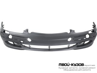 БАМПЕР ПЕРЕДНИЙ С ОТВЕРСТИЯМИ ПОД ОМЫВАТЕЛЬ ФАР (ориг.) ГРУНТ для Mercedes W220 (10.1998-)