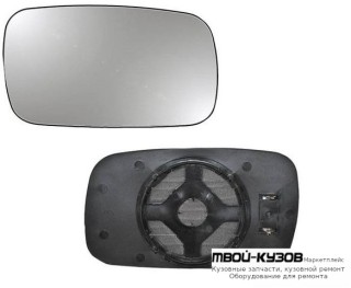 СТЕКЛО ЗЕРКАЛА ЛЕВАЯ СТОРОНА (FLAT) (ТАЙВАНЬ) для Volkswagen PASSAT B3 (04.1988 - 10.1993), Volkswagen PASSAT B4 (11.1993 - 10.1996)