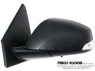 ЗЕРКАЛО ЛЕВАЯ СТОРОНА ЭЛЕКТР С ПОДОГРЕВОМ (POLYWAY) (ASPHERICAL) ГРУНТ (ТАЙВАНЬ) для Renault MEGANE (2008-)