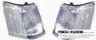 УКАЗ.ПОВОРОТА УГЛОВОЙ ЛЕВАЯ + ПРАВАЯ (КОМПЛЕКТ) ПОЛНОСТЬЮ (DEPO) БЕЛЫЙ для Jeep GRAND CHEROKEE (1993-1995), Jeep GRAND CHEROKEE (1996-1998)