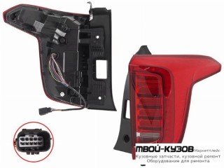 ФОНАРЬ ЗАДНИЙ ВНЕШНИЙ ПРАВАЯ СТОРОНА (КИТАЙ) для Haval JOLION (2021-)