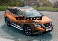 R.4123.005 - ПОРОГИ-ПОДНОЖКИ (КОМПЛЕКТ) с листом d57 (RIVAL) Nissan Murano Z52 (2016-)