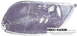 УКАЗ.ПОВОРОТА НИЖН ЛЕВАЯ + ПРАВАЯ (КОМПЛЕКТ) В БАМПЕР ТЮНИНГ ПРОЗРАЧНЫЙ ХРУСТАЛ (DEPO) ТОНИР для Ford FOCUS (11.1998 - 10.2001) (11.2001-)