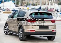 R.2809.006 - ЗАЩИТА ЗАДНЕГО БАМПЕРА d57 (RIVAL) Kia Sportage 4 (2016-2018)