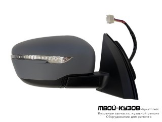 ЗЕРКАЛО ПРАВАЯ СТОРОНА ЭЛЕКТР С ПОДОГРЕВОМ , УКАЗАТЕЛЬ ПОВОРОТА , АВТОСКЛАДЫВ (CONVEX) (ТАЙВАНЬ) для Nissan QASHQAI (2014-)