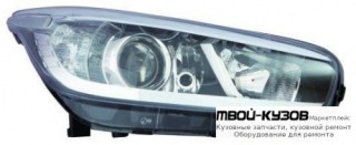 ФАРА ПРАВАЯ СТОРОНА С КОРРЕКТОР ВНУТРИ ЧЁРНЫЙ (DEPO) для KIA CEED (2012-2018)