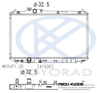 РАДИАТОР ОХЛАЖДЕНИЯ MT (KOYO) для Honda CIVIC (2012-) СЕДАН, Honda CIVIC (2012-) ХЭТЧБЭК