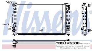 РАДИАТОР ОХЛАЖДЕНИЯ (см.каталог) для Audi A6 (09.1997 - 03.2004), Volkswagen PASSAT B5 (11.1996 - 09.2000), Audi A4 (12.1994 - 12.1998)