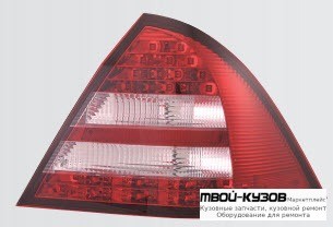 ФОНАРЬ ЗАДНИЙ ВНЕШНИЙ ЛЕВАЯ + ПРАВАЯ (КОМПЛЕКТ) ТЮНИНГ С ДИОД СТОП СИГНАЛ (SONAR) КРАСНЫЙ-БЕЛ для Mercedes W203 (07.2000-)
