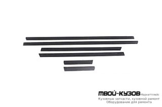 МОЛДИНГ КУЗОВА ЛЕВАЯ + ПРАВАЯ (КОМПЛЕКТ) (CLASSIC) (6 ШТ) (ТАЙВАНЬ) для Mercedes W210 (08.1995 - 08.1999) (09.1999 - 06.2002)