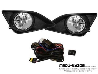 ФАРА ПРОТИВОТУМАННАЯ ЛЕВАЯ + ПРАВАЯ (КОМПЛЕКТ) С ПРОВОДК , КНОПКОЙ , РЕШЕТК БАМПЕРА для Toyota COROLLA E150 (2006-) СЕДАН