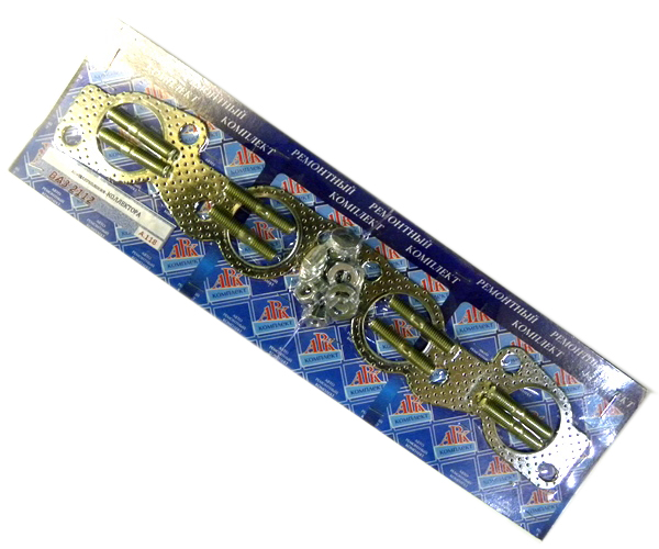 Комплект крепления коллектора (прокл+крепеж) ВАЗ-2112 (АвтоМирПрокладка)