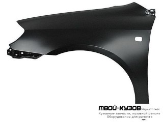 КРЫЛО ПЕРЕДНИЙ ЛЕВАЯ СТОРОНА С ОТВ ПОД ПОВТОРИТЕЛЬ (СЕДАН) (УНИВЕРСАЛ) (ТАЙВАНЬ) для Toyota COROLLA DE120 / ZE120 (2002-) СЕДАН / УНИВЕРСАЛ