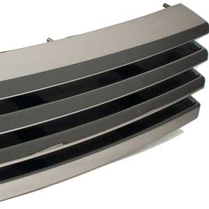 Облицовка радиатора ВАЗ-2170 trio lines черная (Азард)