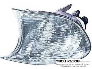 УКАЗ.ПОВОРОТА УГЛОВОЙ ЛЕВАЯ СТОРОНА (DEPO) БЕЛЫЙ для BMW E46 КУПЕ (10.1998 - 03.2003) (2003-2006)