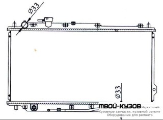 РАДИАТОР ОХЛАЖДЕНИЯ AT (см.каталог) для KIA SPECTRA ИЖ (2005-)
