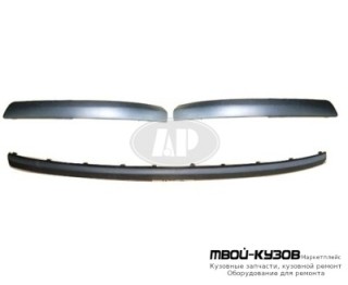 МОЛДИНГ БАМПЕРА ЗАДНИЙ ЛЕВАЯ + ПРАВАЯ (КОМПЛЕКТ) (СЕДАН) (3ШТ) ЧЁРНЫЙ (ТАЙВАНЬ) для Ford FOCUS (2005-)