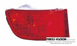 ФОНАРЬ ЗАДНИЙ ВНЕШНИЙ ПРАВАЯ СТОРОНА НИЖН В БАМПЕР С ПРОТИВОТУМ (ориг.) КРАСНЫЙ для Toyota LANDCRUISER PRADO 120 (09.2002-)