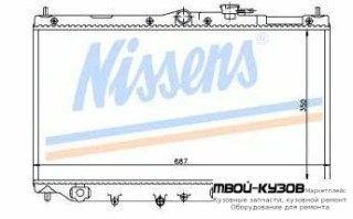 РАДИАТОР ОХЛАЖДЕНИЯ 1.8 2 2.2 (2 ряд) MT для Honda ACCORD СС7 (1993-1996) CE (1996-1998) CG7 (10.1998 - 02.2003) ЕВРОПА