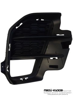 РЕШЕТКА БАМПЕРА ПЕРЕДНИЙ ПРАВАЯ СТОРОНА С ОТВЕРСТИЯМИ ПОД ПРОТИВОТУМАННЫЕ ФАРЫ (ХЭТЧБЭК) (КИТАЙ) для KIA RIO (2020-)