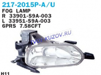 ФАРА ПРОТИВОТУМАННЫЕ+КРЕПЕЖ+РЕШЁТКИ (левая и правая стороны)  - для HONDA CRV ФАРА ПРОТИВОТУМАННЫЕ+КРЕПЕЖ+РЕШЁТКИ (левая и правая стороны)  - для HONDA CRV