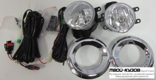 ФАРА ПРОТИВОТУМАННАЯ ЛЕВАЯ + ПРАВАЯ (КОМПЛЕКТ) С ПРОВОДК , КНОПКОЙ , РЕШЕТК БАМПЕРА для Toyota LANDCRUISER PRADO 150 (2009-2017)