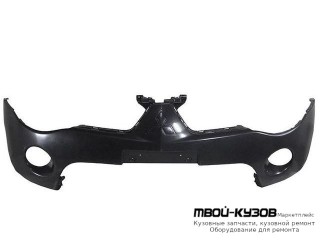 БАМПЕР ПЕРЕДНИЙ БЕЗ ОТВ П/РАСШИРИТ ЧЁРНЫЙ (ТАЙВАНЬ) для Mitsubishi L200 (2005-)