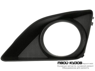 РЕШЕТКА БАМПЕРА ПЕРЕДНИЙ ЛЕВАЯ СТОРОНА С ОТВЕРСТИЯМИ ПОД ПРОТИВОТУМАННЫЕ ФАРЫ (КИТАЙ) для Toyota COROLLA E150 (2006-) СЕДАН