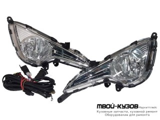 ФАРА ПРОТИВОТУМАННАЯ ЛЕВАЯ + ПРАВАЯ (КОМПЛЕКТ) С ПРОВОДК И КНОПКОЙ (КИТАЙ) для Hyundai I40 (2011-)