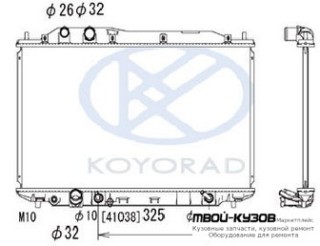 РАДИАТОР ОХЛАЖДЕНИЯ (СЕДАН) (ХЭТЧБЭК) AT (KOYO) для Honda CIVIC (2006-2011) СЕДАН, Honda CIVIC (2006-2011) ХЭТЧБЭК / КУПЕ