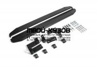 A173ALB.5705.4 - ПОРОГИ-ПОДНОЖКИ (КОМПЛЕКТ) Premium-Black (RIVAL) Toyota Rav4 (2015-)