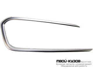 МОЛДИНГ РЕШЕТКИ БАМПЕРА ПРАВАЯ СТОРОНА ПЕРЕД ХРОМ (КИТАЙ) для Hyundai SANTA FE (2012-)